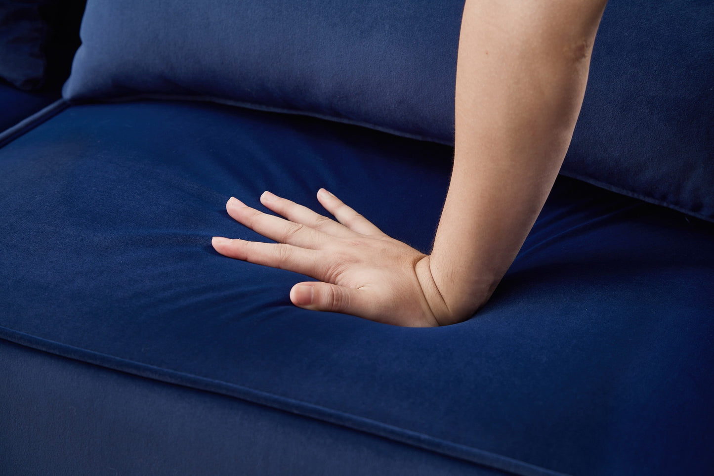 72.8''Futon Sofa Bed, Sleeper Sofa, Small Couch with Adjustable Armrests, Adjustable Recliner Sleeper Sofa Bed for Living Room, Bedroom, Apartment, Navy Blue