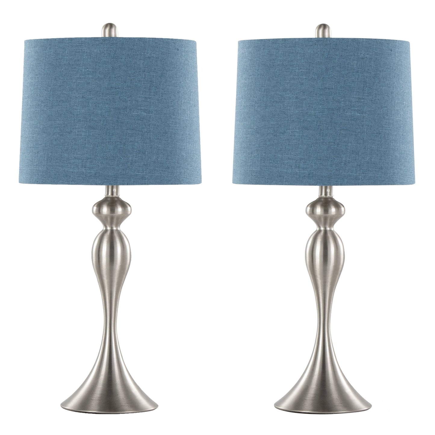 Ashland 27" Contemporary Metal Table Lamp Set of 2