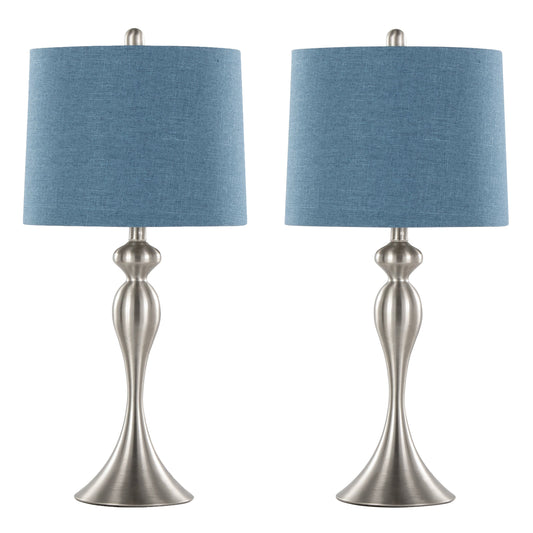Ashland 27" Contemporary Metal Table Lamp Set of 2